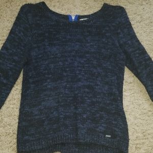 Blue&Black Zipper Sweater